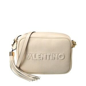 NWT Valentino Mario Valentino Mia Leather Crossbody – Cream Embossed Logo, Italy